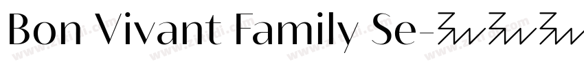 Bon Vivant Family Se字体转换